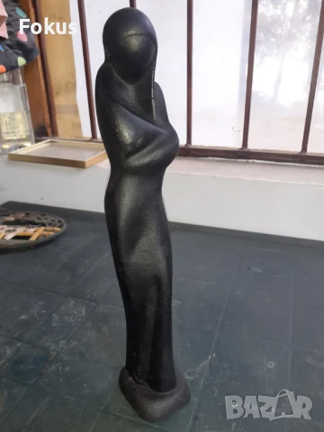Уникална чугунена статуетка фигура - Мадоната 3,6кг., снимка 4 - Антикварни и старинни предмети - 50852693