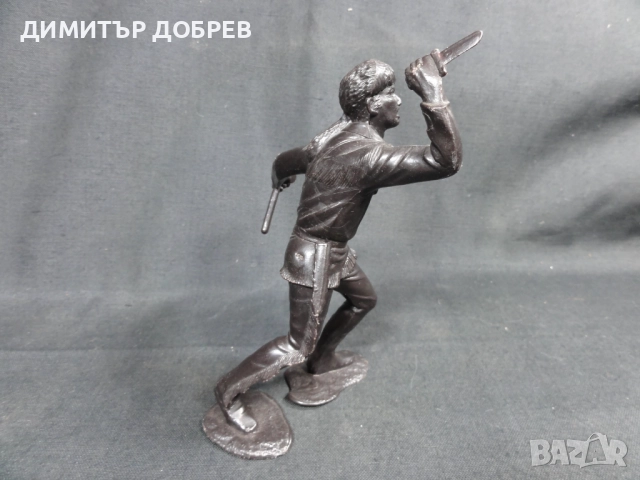 СТАРА РЕТРО СОЦ СССР ПЛАСТМАСОВА ФИГУРКА ТРАПЕР, снимка 4 - Колекции - 52711980