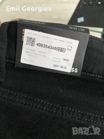 мъжки дънки Boss -cashmere-touch denim, снимка 8 - Дънки - 56096514
