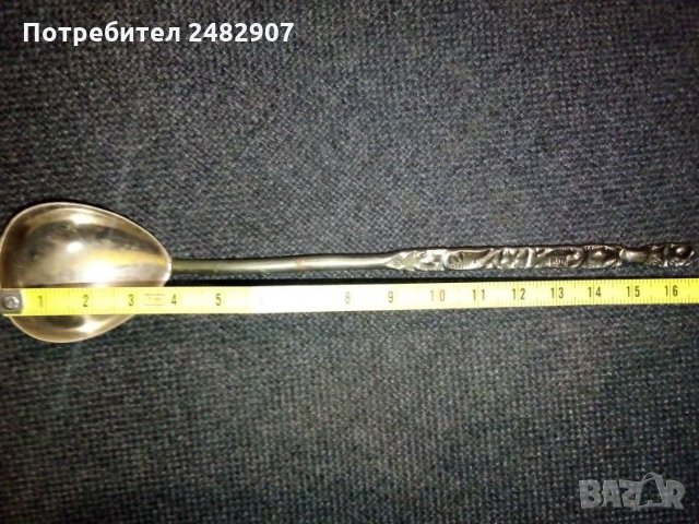 Стара лъжичка, снимка 4 - Антикварни и старинни предмети - 30952372