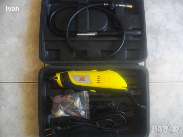 Нова Немска Мини Дрелка-Шлифовалка/Прав Шлайф-140W-TROVEX/170W-Top Craft-Пълен Комплект, снимка 11 - Други инструменти - 37640952