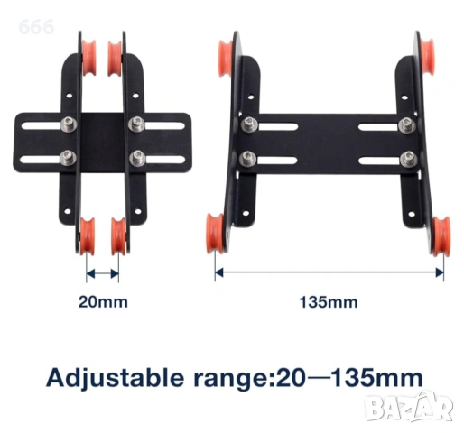 Държач за макара с метален филамент UniTak3D, регулируема ролкова опора с гладък лагер, снимка 5 - Друга електроника - 53205209
