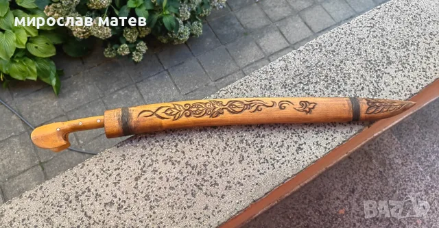 Ятаган новодел с чирени от чемшир, снимка 10 - Ножове - 55894940