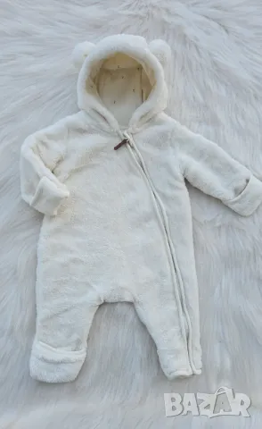 Пухен гащеризон с ушички H&M размер 56см., снимка 12 - Бебешки гащеризони - 48928745