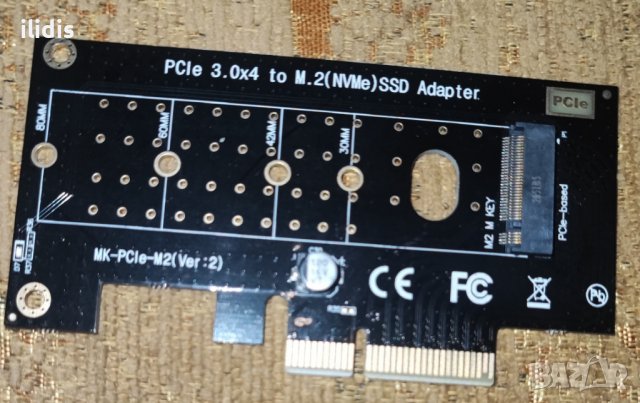M.2 NVME SSD to PCIe   X1 or X4.0, 64Gbps M-Key PCIe4.0 X1, or X4 Adapter for Desktop, снимка 8 - Кабели и адаптери - 39987791