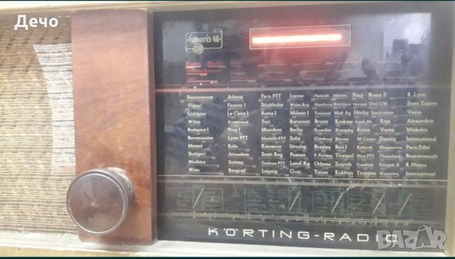 Старо Ретро НЕМСКО Радио Körting  Novum 40W - 1939 ГОДИНА, снимка 2 - Антикварни и старинни предмети - 34304275