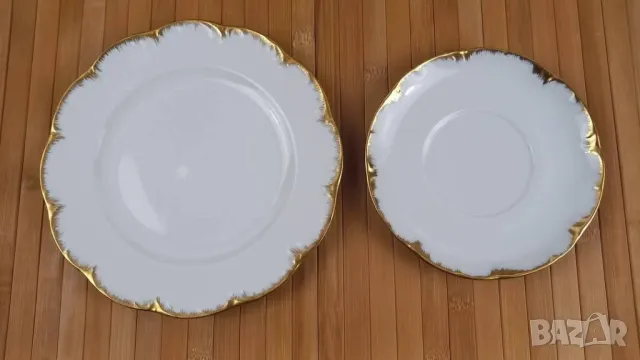 Чаша и чинийки - Rosenthal Monbijou Rambouillet Classic Rose, снимка 4 - Чаши - 49680239