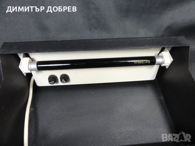 СТАР РЕТРО НАСТОЛЕН ДЕТЕКТОР ЗА ФАЛШИВИ БАНКНОТИ UV ЛАМПА, снимка 5 - Антикварни и старинни предмети - 53097220