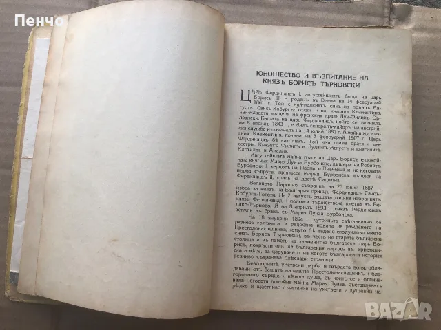 стара книга "БОРИСЬ III ЦАРЬ НА БЪЛГАРИТЬ" - 1938г. + бонус, снимка 10 - Биографии, мемоари и спомени - 51698106
