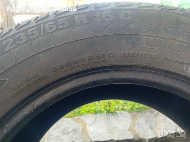 4бр. запазени летни гуми Continental 235/65 R16С, снимка 9 - Гуми и джанти - 53289462