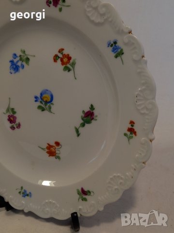  порцеланова чиния Meissen , снимка 4 - Чинии - 44239494