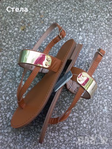 PARFOIS сандали, нови, с етикет, кафяви, снимка 4 - Сандали - 42225799