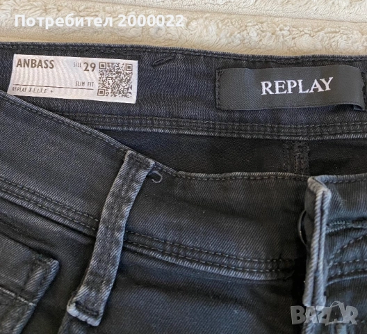 Оригинални мъжки дънки REPLAY, снимка 3 - Дънки - 53914530