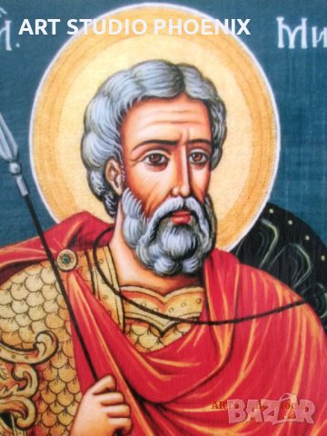 Икона на Свети Мина , различни изображения , icona Sveti Mina, снимка 2 - Икони - 13262321