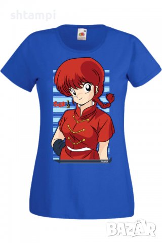 Дамска тениска Ranma Saotome,Анимация,игра,Празник,Повод., снимка 4 - Тениски - 38073840
