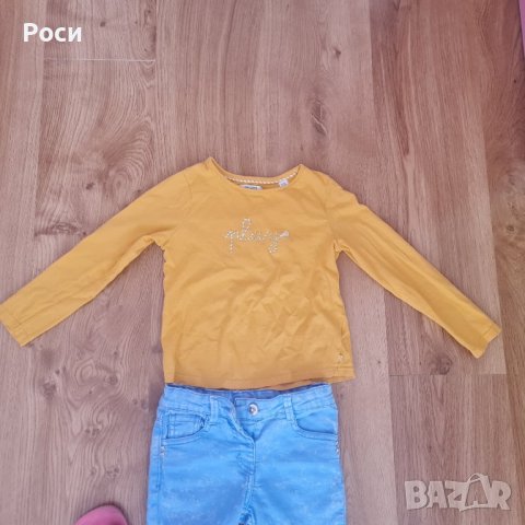 Дънки F&F  и блуза OKAIDI, снимка 2 - Детски панталони и дънки - 38154423