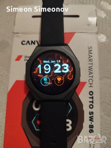 smartwatch canyon otto sw-86,mnogo zapazen s zarqdno, снимка 2 - Смарт гривни - 53100435
