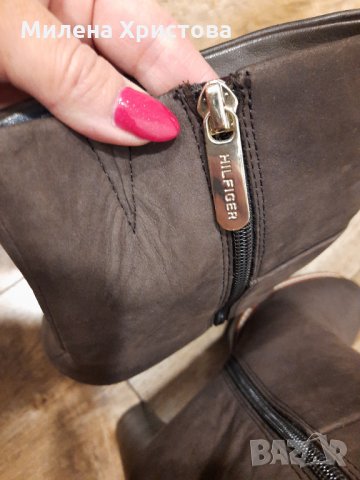 н.40 Tommy Hilfiger Women's I1285leen 17n Heeled Shoes, снимка 7 - Дамски боти - 35141642