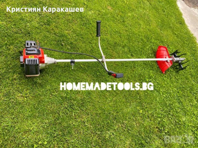 Немски бензинов тример за трева werstil 72 куб. + фреза за бензинов тример, снимка 2 - Градинска техника - 42074604