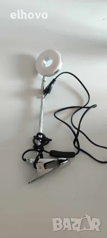 Лампа за четене с щипка, снимка 2 - Настолни лампи - 49192455