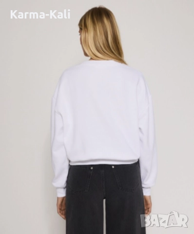 бяла блуза с панделка , снимка 3 - Блузи с дълъг ръкав и пуловери - 52670756