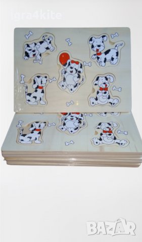 3 модела дървени дъски с животни ТОП! жираф, калинка и далматинец, снимка 9 - Образователни игри - 38562786