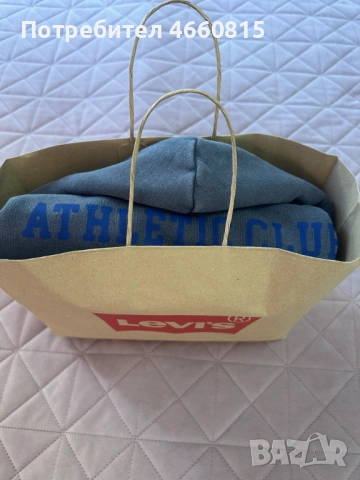 НОВ Оригинален мъжки суичър , худи  LEVI'S `s Левайс Hoodie размер L (става и за M) ,подх. за подаръ, снимка 12 - Спортни дрехи, екипи - 54237035