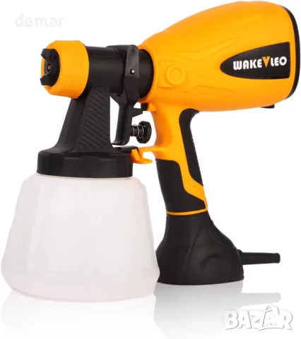Пръскачка за боя WAKEVLEO 600 W, 3 регулируеми модели на пръскане, 4 размера на дюзите и 1200 ml, снимка 7 - Други стоки за дома - 47764245