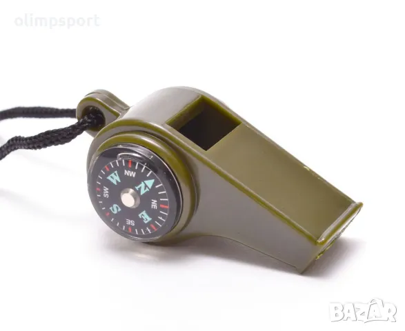 свирка компас, термометър нова с връзка за носене