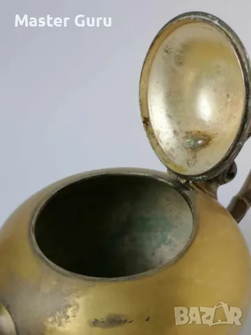 Бронзов съд, чайник, снимка 5 - Антикварни и старинни предмети - 47297078