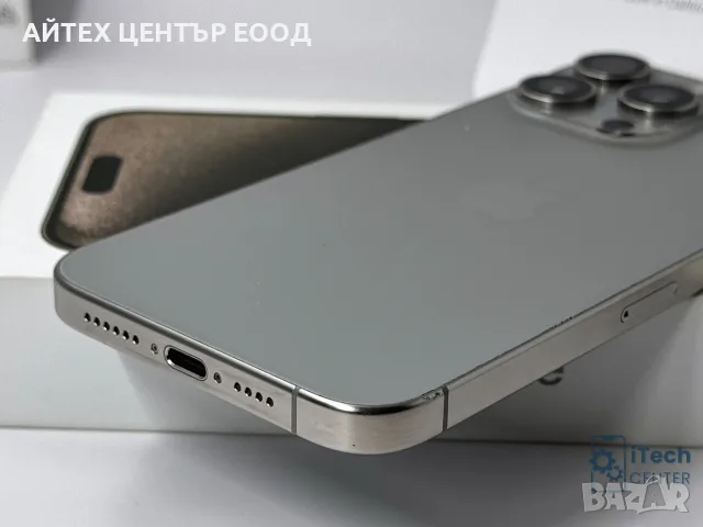 iPhone 15 Pro Max, 512GB, Natural Titanium, 100% батерия, ОТЛИЧЕН, 1г. ГАРАНЦИЯ!, снимка 8 - Apple iPhone - 56005557