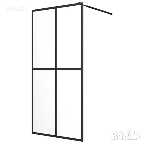 vidaXL Параван за баня, прозрачно закалено стъкло, 90x195 см