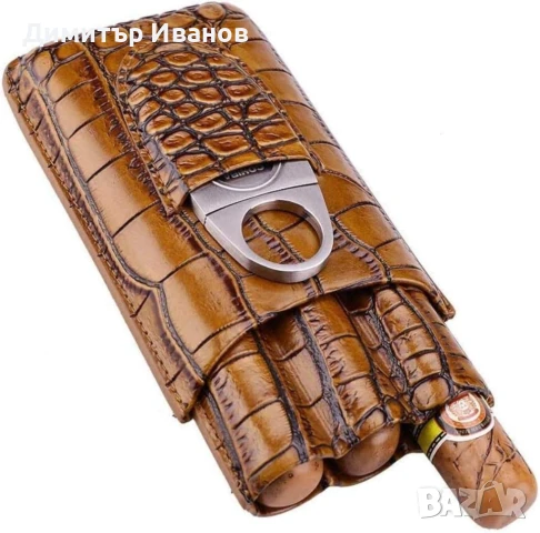 Cohiba кожен калъф за 3 пури със ножичка, снимка 10 - Други - 50977660