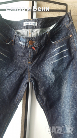 Дънки тъмен деним прави Big Blue, снимка 6 - Дънки - 36429126