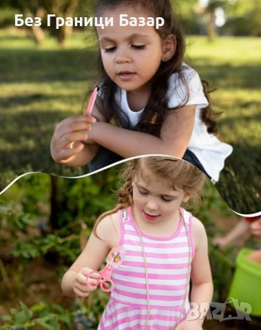 Нов Детски комплект за изследване на природата 13 части розов с бинокъл лупа и мрежа, снимка 6 - Образователни игри - 54046315