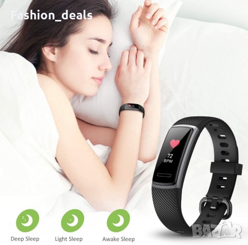 Смарт часовник фитнес тракер Монитор за спорт Крачкомер Водоустойчив, снимка 2 - Смарт часовници - 33764844