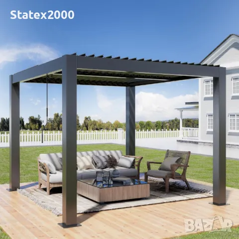 Пергола с двоен ламел 3х3, 3х4, 3х6, снимка 10 - Други стоки за дома - 49081515