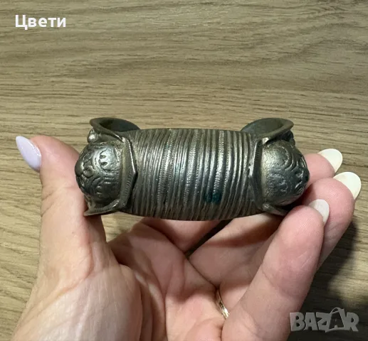 Възрожденска сребърна гривна “Рогатка”