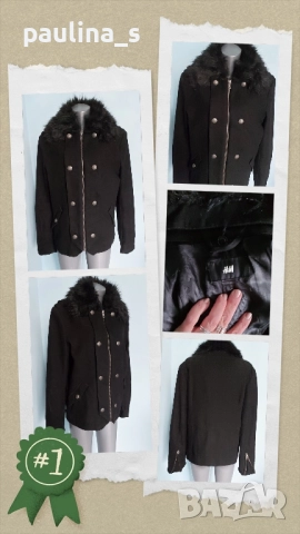 Два различни броя / Марково палто "H&M" cashmere , снимка 11 - Палта, манта - 47822775