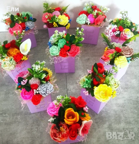 Налични сапунени букети , снимка 17 - Романтични подаръци - 43924040