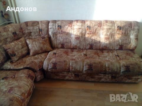 Ъглов  холен диван с функция сън и ракла, снимка 2 - Дивани и мека мебел - 34202780
