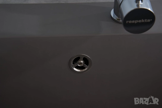 Кухненска Мивка, Respekta Ohio Mineralite Sink 66x50см сива, Устойчива на Надрасквания!, снимка 6 - Мивки - 52123647