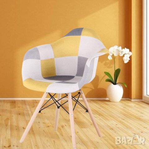 Висококачествени трапезни столове тип кресло пачуърк МОДЕЛ 137, снимка 5 - Столове - 42106309