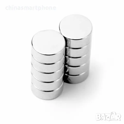 Неодимов магнит 12x5mm N52 2300-2700Gs 4.2гр диск | moqtmagazin.com, снимка 2 - Други машини и части - 47517023