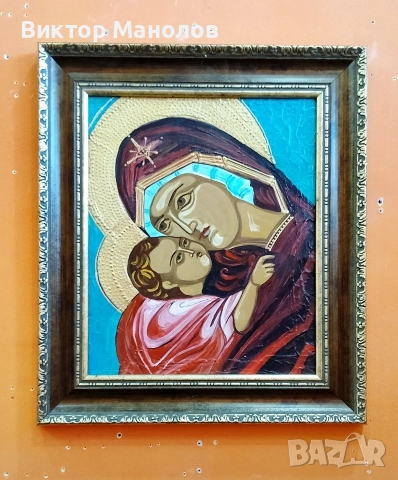 Рисувани икони 20/25см-60€ и 35/40см-75€ , снимка 7 - Икони - 19279213