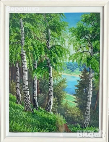 ушит нов гоблен " Брезова тишина", снимка 3 - Гоблени - 50016610