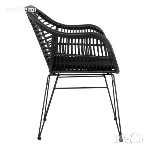 Стол трапезен Allegra HM5450 ЧЕРЕН, снимка 4 - Столове - 44275285