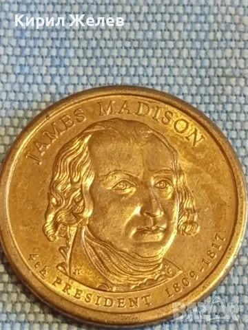 Монета 1 долар четвърти президент на Америка Джеймс Мадисън 49501, снимка 6 - Нумизматика и бонистика - 48390571