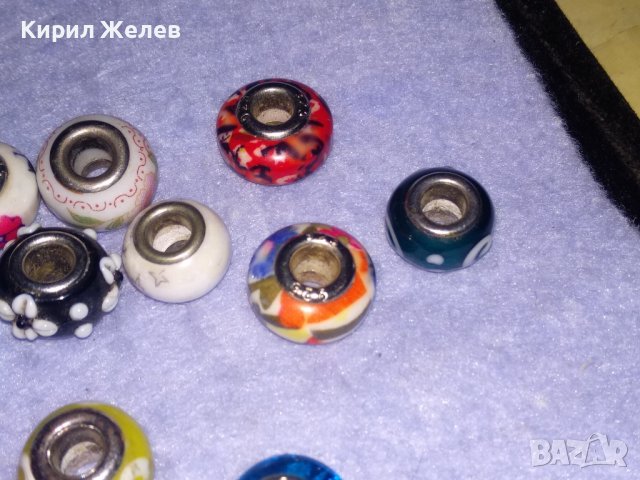 ЛОТ 13 ПРЕКРАСНИ ЗВЕНА за СРЕБЪРНА АРТ ГРИВНА от СРЕБРО 925 и ЦВЕТНО ВЕНЕЦИАНСКО СТЪКЛО МУРАНО 34457, снимка 13 - Гривни - 39547573