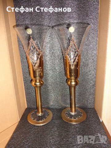  Ритуални чаши за сватбено тържество, снимка 3 - Декорация за дома - 39090276
